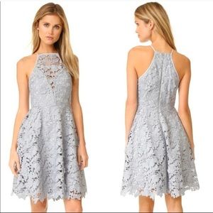 Keepsake Grey Acoustic Lace Dress NEW